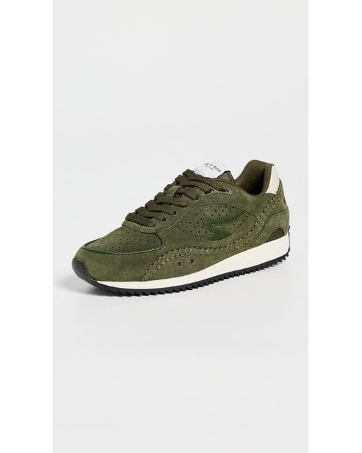 Rag & Bone Green Rb Drift Runner Sneakers