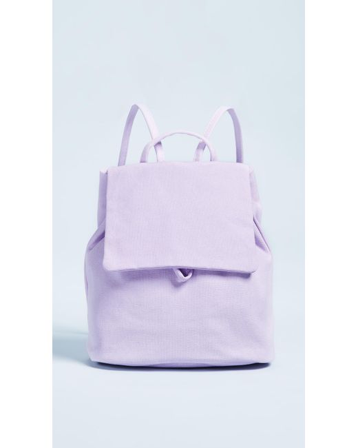 Baggu Purple Canvas Mini Backpack