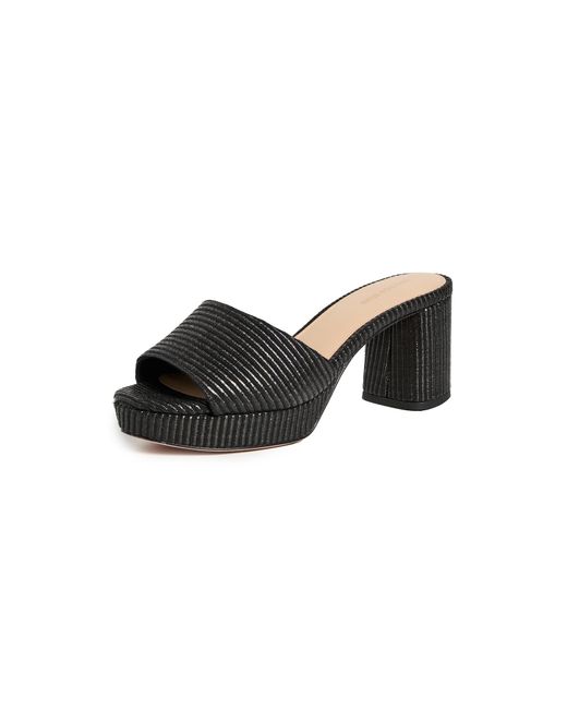 Veronica Beard Black Dali Low Platform Sandals