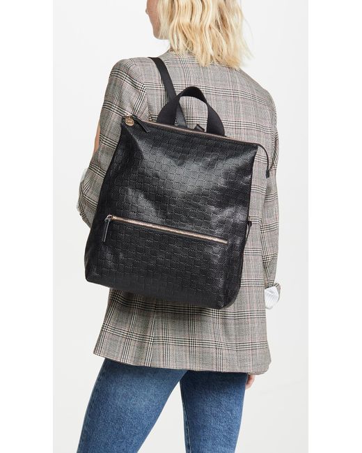 Clare V. Leather Remi Backpack in Black - Lyst