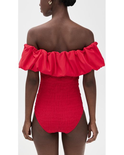 Sea Red Selma Solid One Piece
