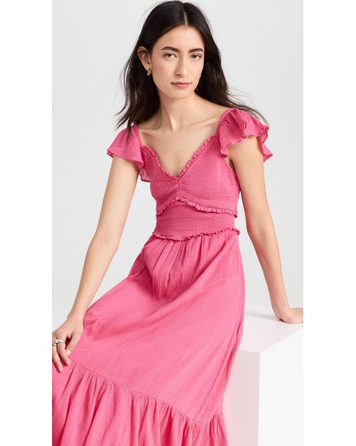 LoveShackFancy Pink Katina Dress