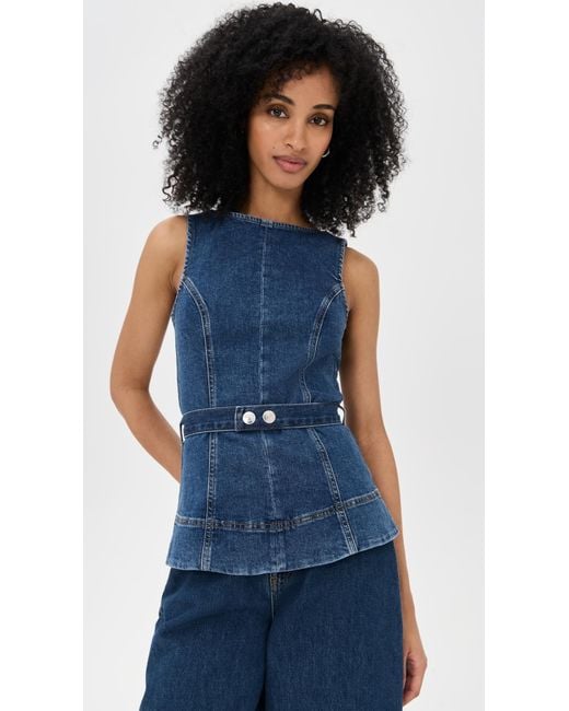 ALIGNE Blue Trish Denim Top