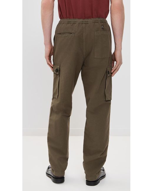 Paul Smith Natural Button Pocket Cargo Pants for men