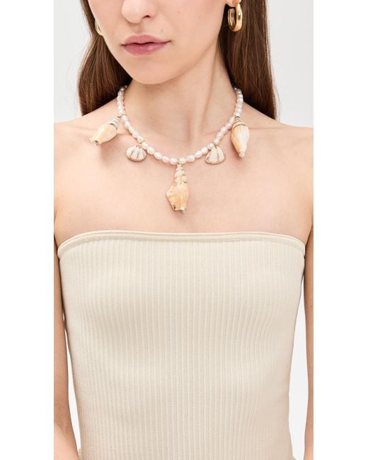 Mayamar White Seashell Necklace