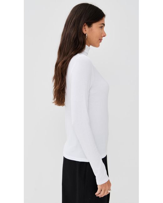 Vince White Essential Turtleneck