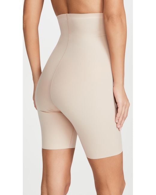 Spanx Thinstincts High Waisted Mid-thigh Shorts in Natural