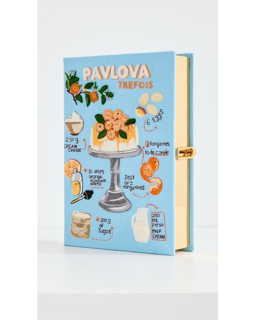 Olympia Le-Tan Blue Pavlova Book Clutch