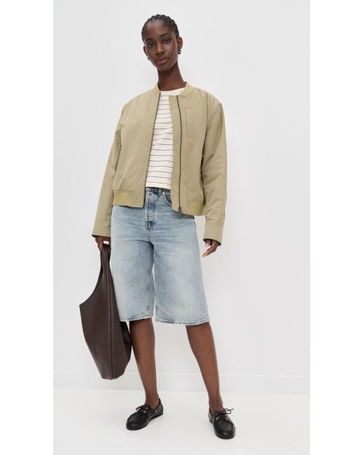 Vince Natural Relaxed Tech Bomber Jacket