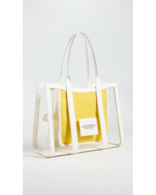Marc Jacobs White The Clear Crossbody Duffel Bag