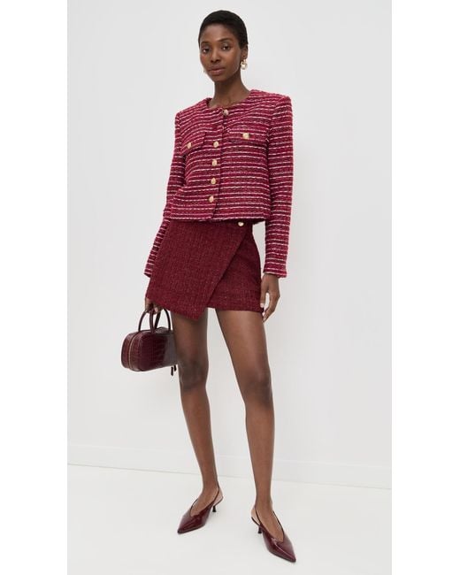 Endless Rose Red Tweed Jacket