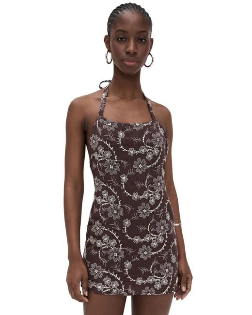 Siedres Ioana Dress in Brown | Lyst