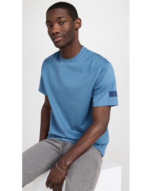 Y-3 Blue Relaxed Short Sleeve Tee for men
