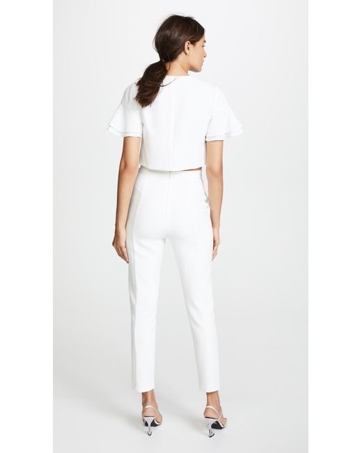 black halo white jumpsuit