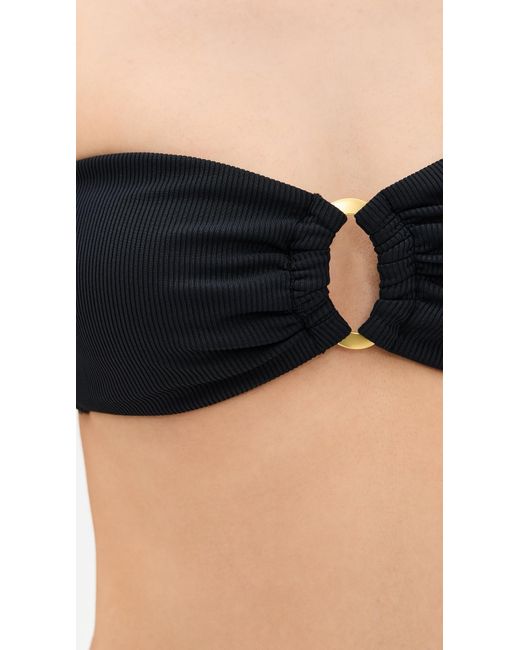 LSPACE Black Jasper Bikini Top