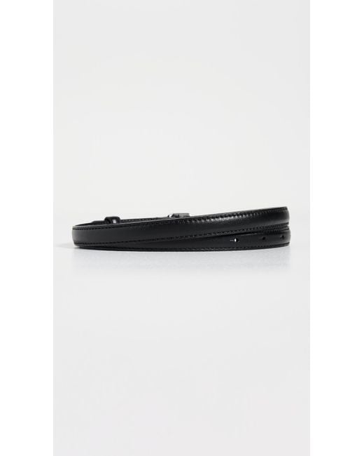 LIE STUDIO Black The Georgia Slim Belt