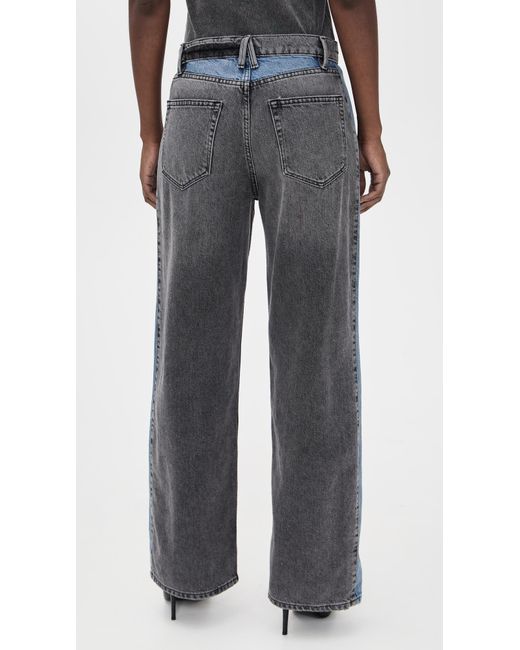 GOOD AMERICAN Black Good Standard Baggy Jeans