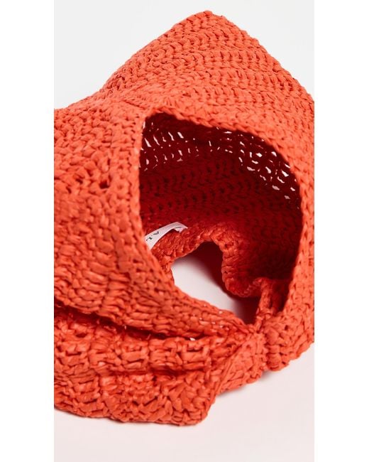 A.L.C. Orange A. L.C. Simone Raffia Bag