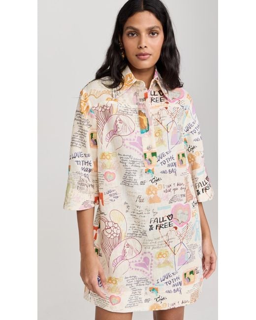 【Zimmermann】CRUSH TUNIC DRESS カジュアル チュニック ドレス Zimmermann Crush Tunic Dress | Lyst