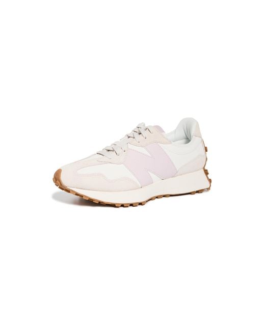 New Balance White 327 Sneakers 5