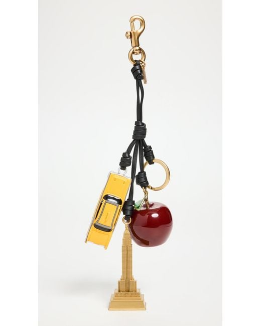 COACH Multicolor Small New York Cluster Bag Charm Keychain