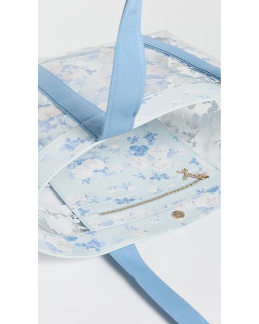 LoveShackFancy Blue Marjorie Tote