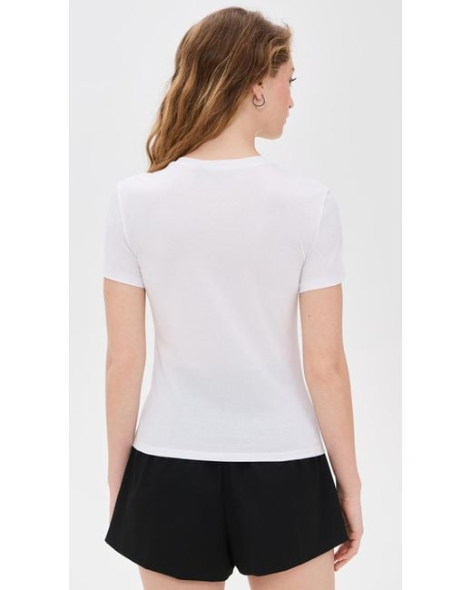 Theory White Tiny Tee
