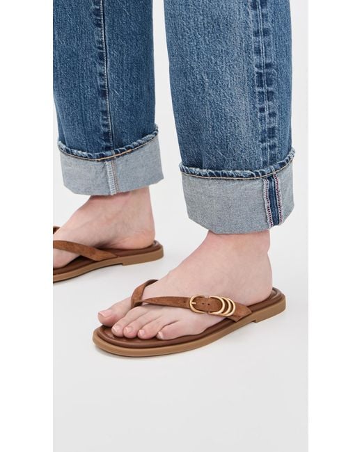 Rag & Bone Black Gia Thong Sandals