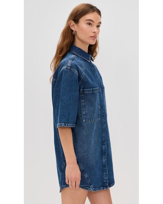 iro blue dress IRO Nabara Dress  blueandcream