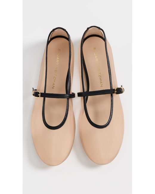 Stuart Weitzman Black Bareitall Mary Jane Sandals
