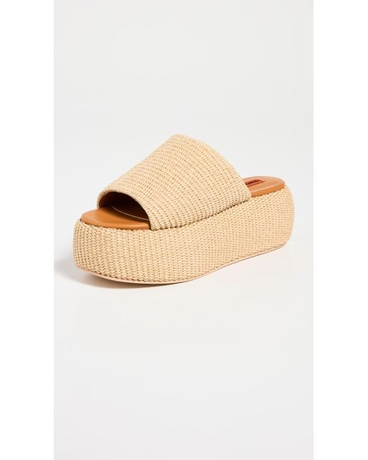 Simon Miller Natural F285 Raffia Cloudy Platforms