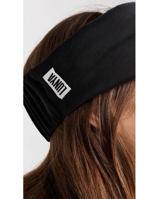 Lunya Black Washable Silk Eye Mask