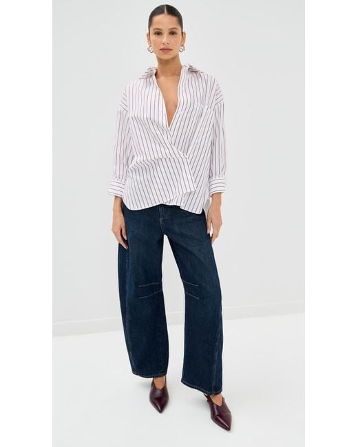 Twp Blue New Barrel Pants