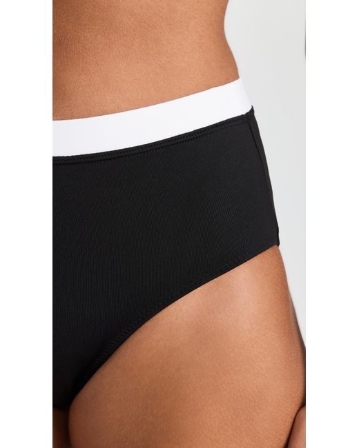 Staud Blue Devon High Rise Bikini Bottom