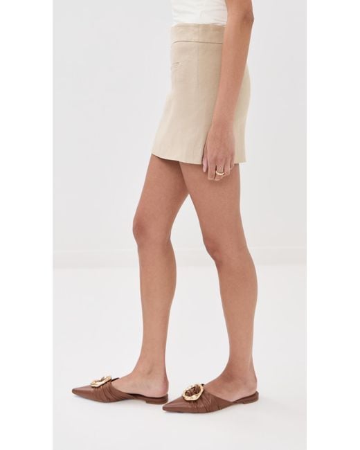 Veronica Beard Natural Alvara Skort