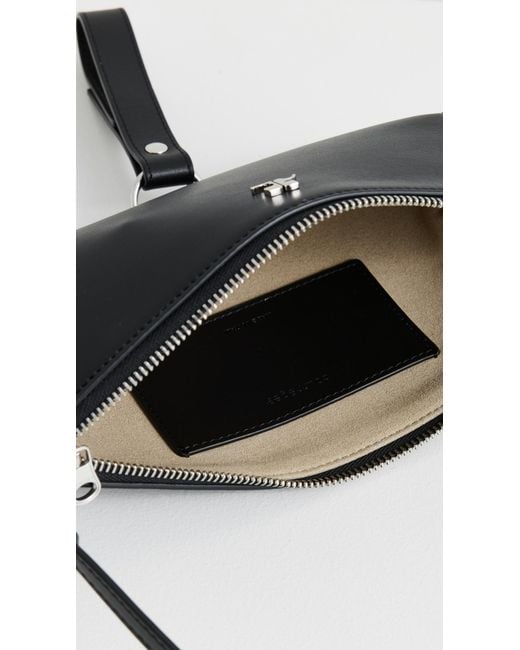 Courreges Black Holy Eclipse Leather Bag