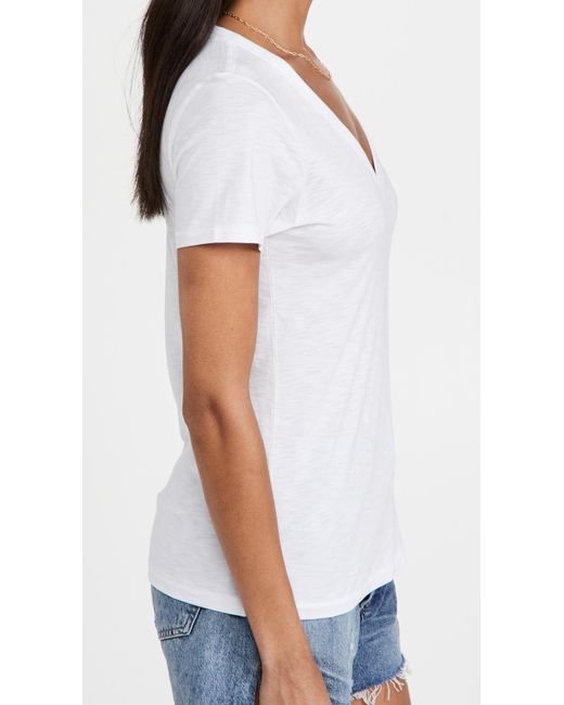 Rag & Bone White The Vee Tee