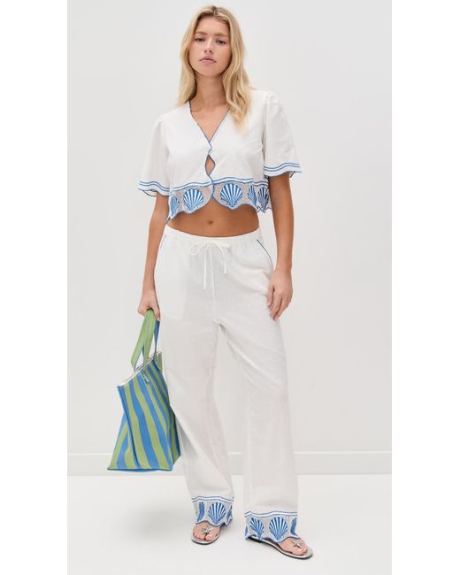Rails White Venice Top