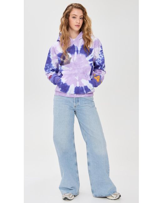 DANNIJOPRO Purple Los Angeles Lakers Tie Dye Hoodie
