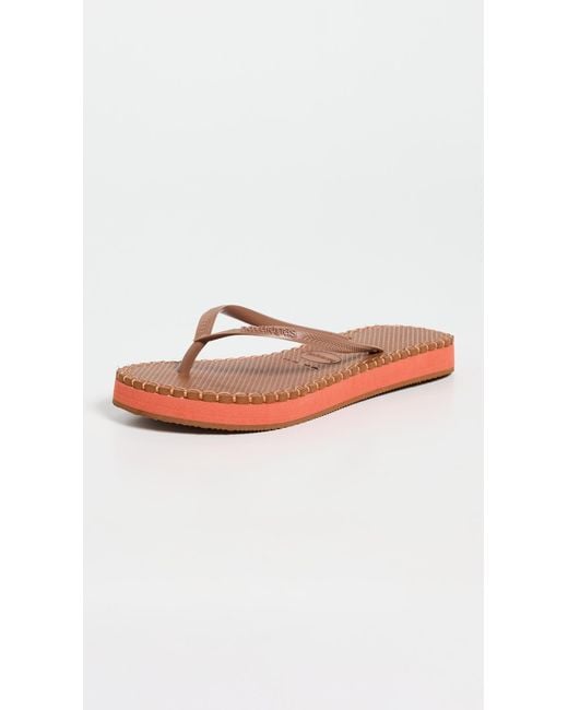 Havaianas Black Slim Flatform Loop Flip Flops