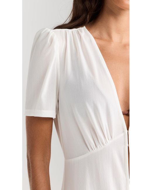 Staud White Sonya Coverup