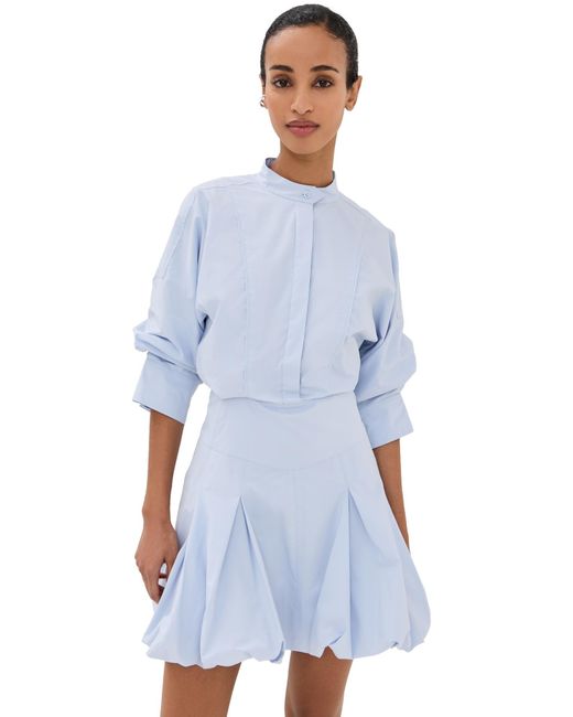 Jonathan Simkhai Effie Bubble Mini Dress in Blue | Lyst