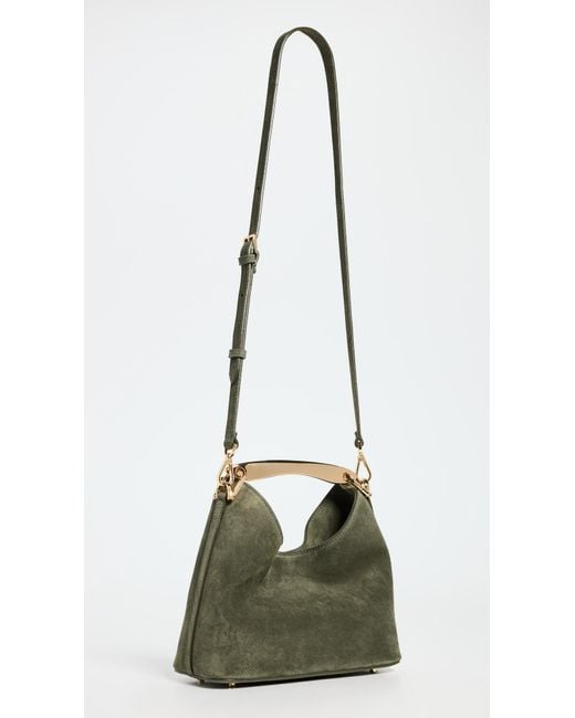 Elleme Green Boomerang Small Suede Bag