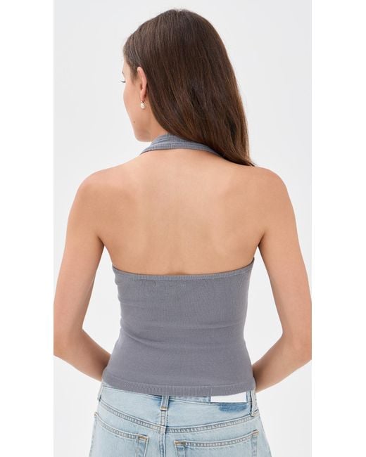 Bailey Rose Blue Halter Top