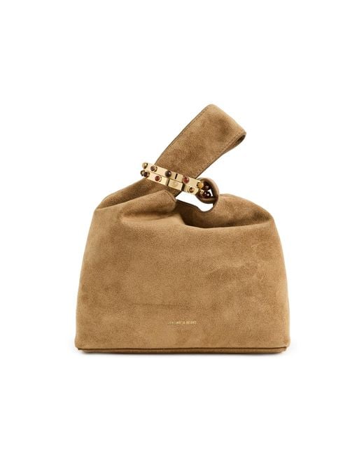 Veronica Beard Natural Suede Swing Bag