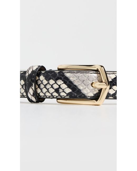 B-Low The Belt Black Calvin Python Belt