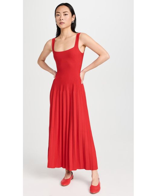 Staud Red Ellison Dress