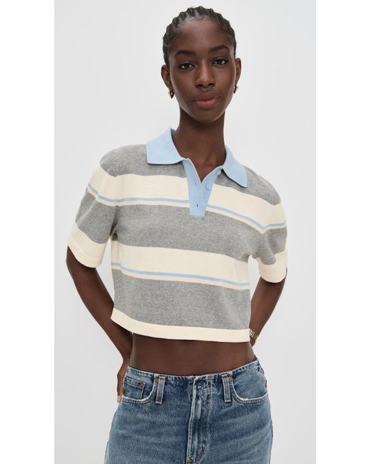 Le Bos Multicolor Short Sleeve Striped Polo