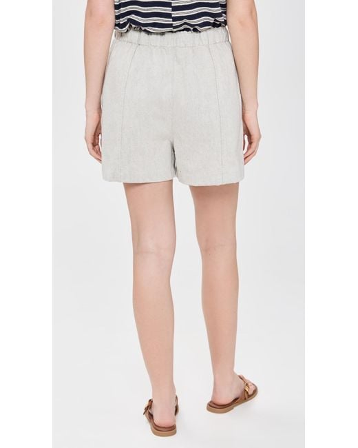 B Sides White Meyer Shorts