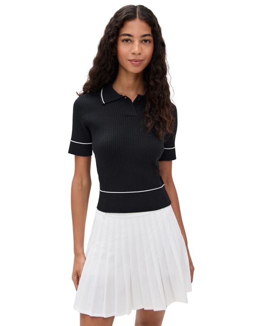 Rhone Black Birdie Sweater Polo